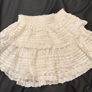 Loveshackfancy  Layered Skirt in Cream